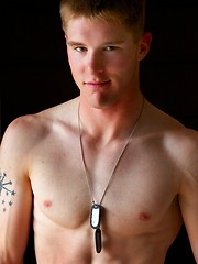 Straight military guy showing his piece of meat