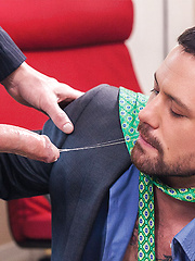 Sergeant Miles Gags On Dylan James' 9-Inch Cock