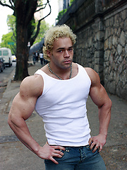 20-year old Ricky Wollensky just loves to pump his big boyish muscles