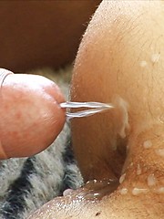 2 top studs finish spit roasting Phillipe by shooting giant loads of cum all over him