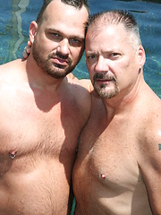 Chris decides to plunge his thick cock inside of Ryans ass under the outdoor lounge area